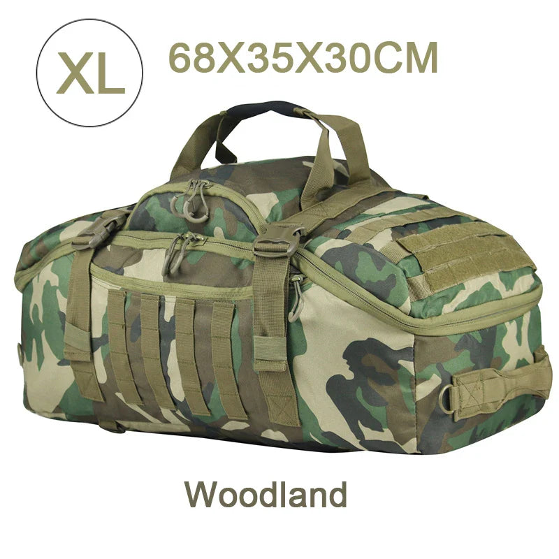 LQARMY Tactical Military Backpack – 30L/45L/80L 3-in-1 Gym, Camping, Travel Bag