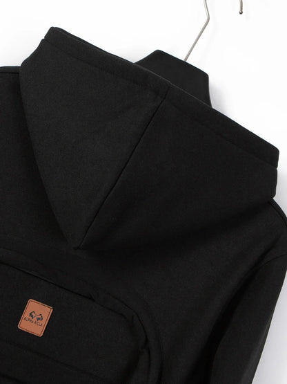 Autumn/Winter Loose Cotton Hoodie – Unisex Casual American Fashion Backpack Style