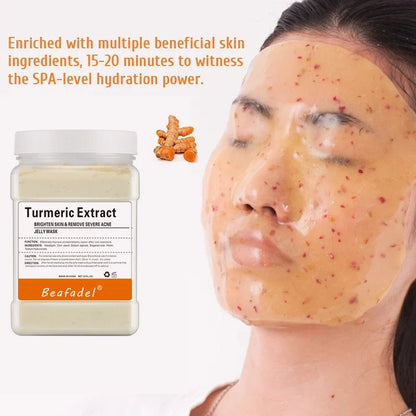 650g Rose Jelly Peel-Off Facial Mask Powder – Collagen Hydroplastic Crystal Skin Care Mask for Face Treatment