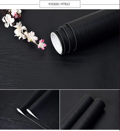 WZF Waterproof Wood Grain Wallpaper Roll - Self Adhesive Vinyl Film for Furniture, Cabinets & DIY Home Decor