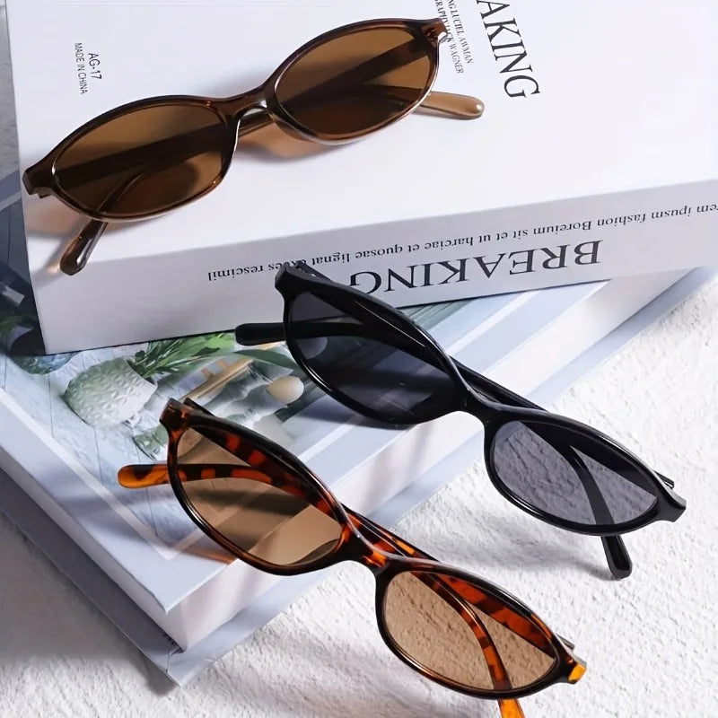 3 Pairs Women’s Summer Fashion Glasses - Stylish Daily Wear Decorative Eyewear for Photography and Outdoor Looks