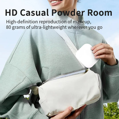 LED Lighted Compact Makeup Mirror - 1X/2X Magnifying Folding Pocket Travel Mirror for Purse & Gift