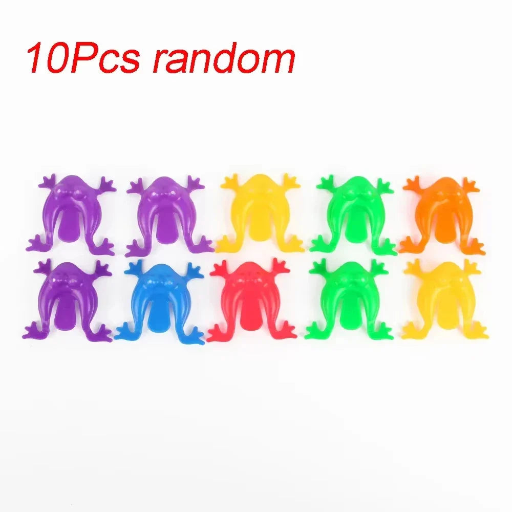 Jumping Frog Toy — 1-20pcs Parent-Child Bounce Frogs for Kids — Stress Relief & Birthday Party Gift