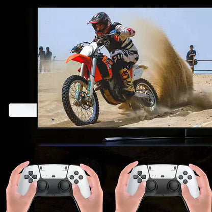 M15 Game Stick Mini TV Handheld Console — Wireless Gamepads, 64GB with 20,000+ Retro Games, HD Output, Two-Player for PS1 and More