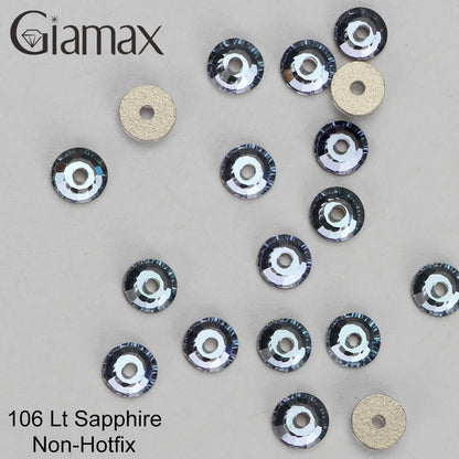 Giamax Purple Velvet Topaz Crystal Rhinestones - Flatback AB Sewing Stones for Garments, Clothes & Bags