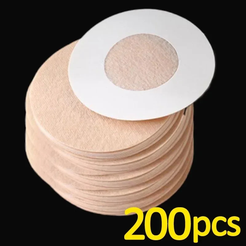 10-200PCS Women’s Nipple Cover Stickers – Invisible Self-Adhesive Disposable Bra Pasties & Chest Lift Tape