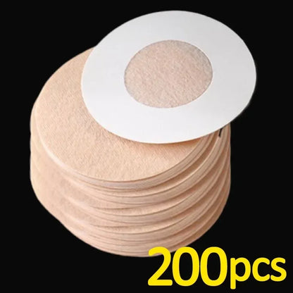 10-200PCS Women’s Nipple Cover Stickers – Invisible Self-Adhesive Disposable Bra Pasties & Chest Lift Tape