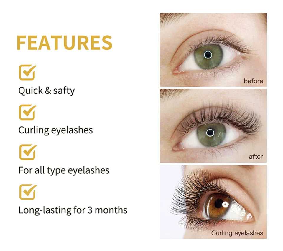 Professional Semi-Permanent Brow & Lash Lift Kit – Brow Lamination, Eyelash Perming & Tinting Makeup Set