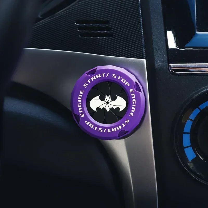 Car One-Key Start/Stop Button Cover – Engine Ignition Protective Sticker for Car & Motorcycle Interior Decoration