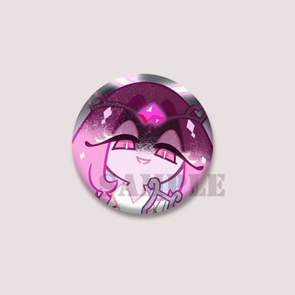 Cute Cartoon Game CRK Eternal Sugar Cookie Coin Brooch – Button Pins for Backpack, Hat, Clothes & Gifts