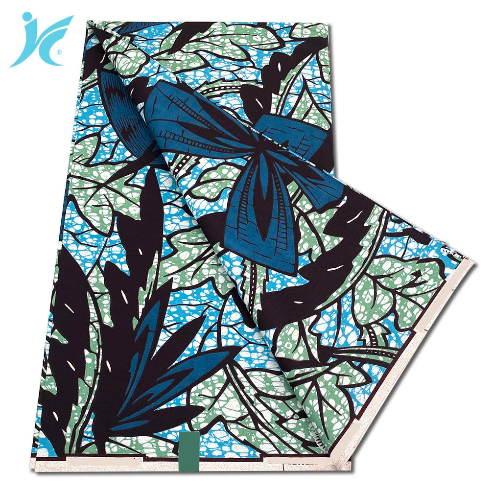 African Real Wax Print Fabric - 100% Cotton Ankara Sewing Material Wholesale Quality