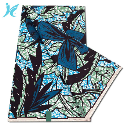 African Real Wax Print Fabric - 100% Cotton Ankara Sewing Material Wholesale Quality