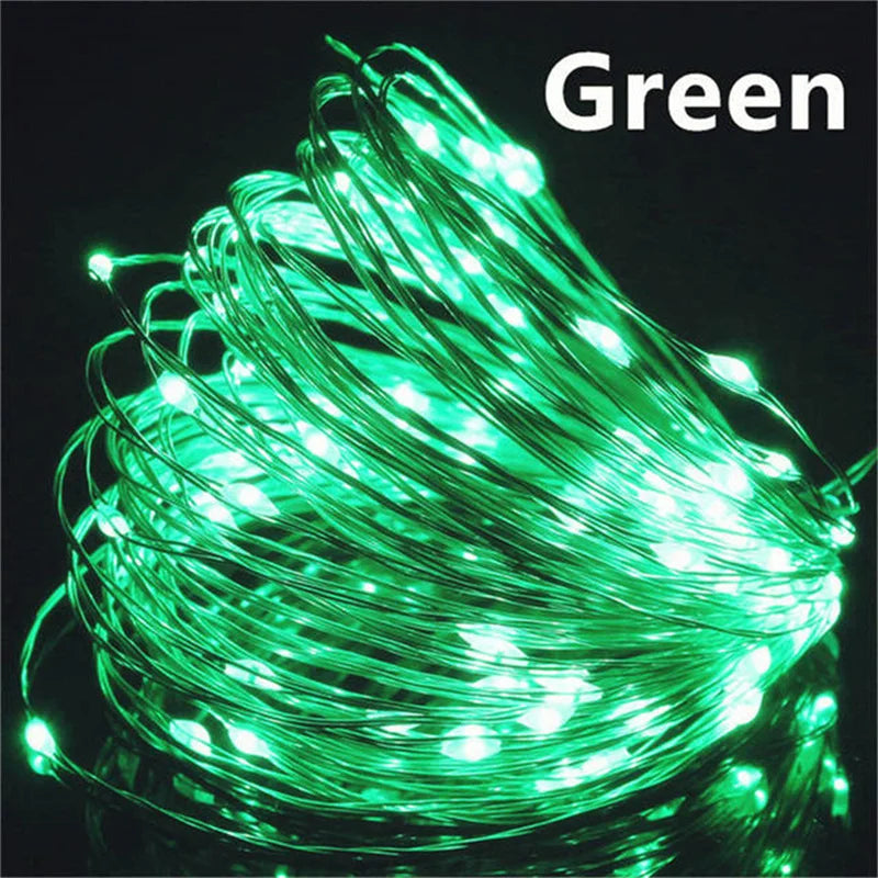USB LED Fairy String Lights - 20M 200LED Copper Wire Garland for Christmas, Wedding & Outdoor Decor