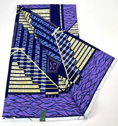 Latest Style Ankara Wax Print Fabric - 100% Cotton High Quality Soft African Real Wax Material
