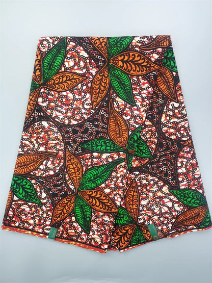 African Real Wax Ankara Fabric - 100% Cotton 6 Yards Nigerian Print Party Dress Sewing Material