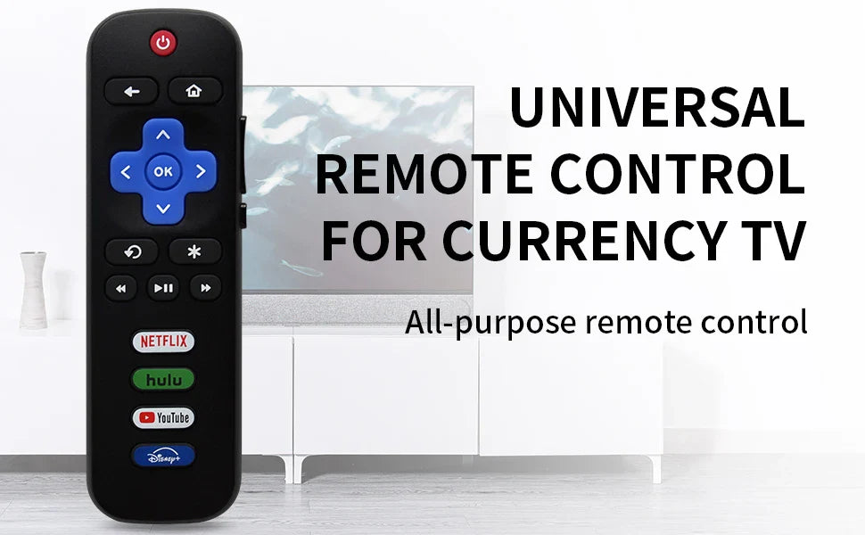 RC280A Replacement Remote for Roku TV, Compatible with TCL, Hisense, Onn, and Philips (Not for Stick or Box)