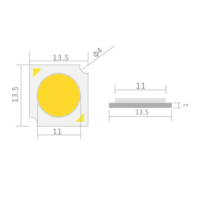 High CRI Ra98 COB LED Chip - 3W-30W Warm White Spotlight Downlight Lighting Module