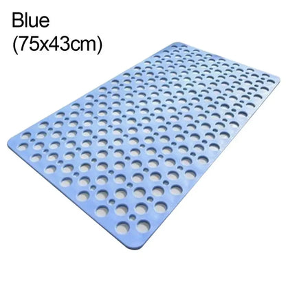 Non-Slip Bath Mat with Drain Holes – Easy Clean Bathtub Mat with Suction Cups for Bathroom Safety