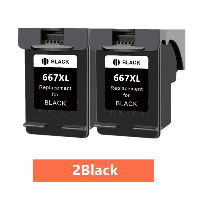 Remanufactured HP 667 / 667XL Ink Cartridge Replacement – Compatible Ink for HP DeskJet Ink Advantage 1275, 2374, 2375, 2376, 2775 & 2776 Printers