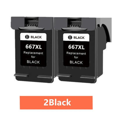 Remanufactured HP 667 / 667XL Ink Cartridge Replacement – Compatible Ink for HP DeskJet Ink Advantage 1275, 2374, 2375, 2376, 2775 & 2776 Printers