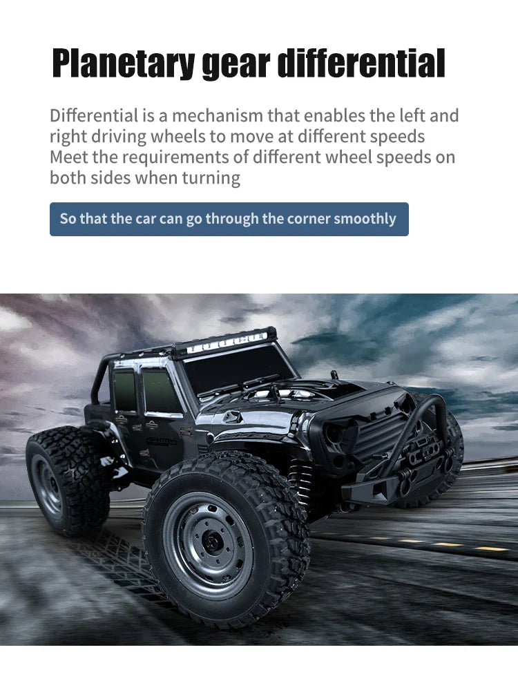ZWN 1:16 4WD RC Monster Truck – 70KM/H High-Speed Drift Remote Control Car with LED for Kids, vs Wltoys 144001