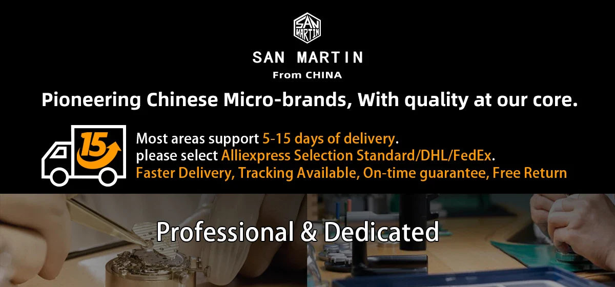 San Martin 39mm NH34 BB GMT Automatic Mechanical Sport Watch — Sapphire Luminous Waterproof 100m for Men Relogio SN0054