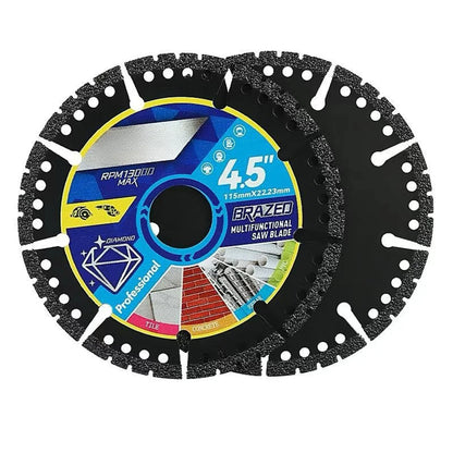 Multi-Material Cutting Blades - Angle Grinder Saw Blades for Metal, Tile, Stone, Plastic, Marble & Alloy Cutting