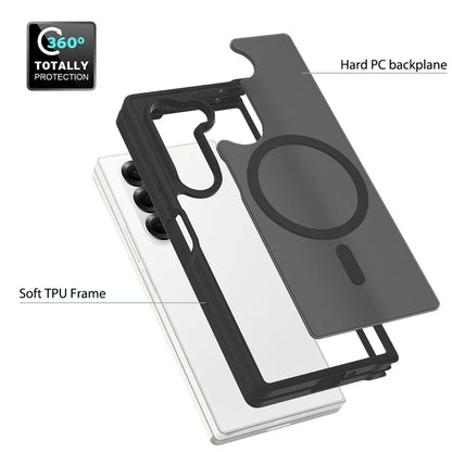Z Fold7 Luxury Wireless Charging Case - Candy Color Translucent Magnetic Shockproof Cover for Samsung Galaxy Z Fold 7 & Fold 6