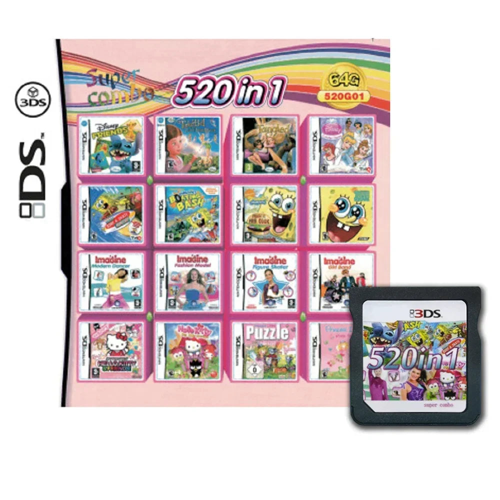 4300-in-1 Compilation DS/NDS/3DS/NDSL Game Cartridge – R4 Video Game Handheld Player