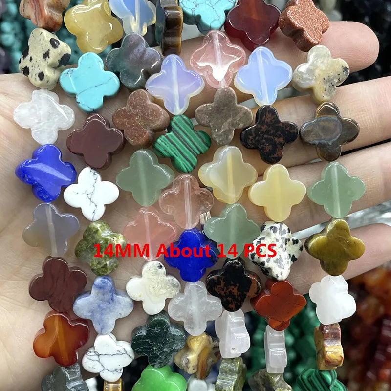 Natural Gemstone Beads - Agate Quartz Turquoise Faceted Rondelle Spacer Beads for DIY Jewelry Making & Bracelets