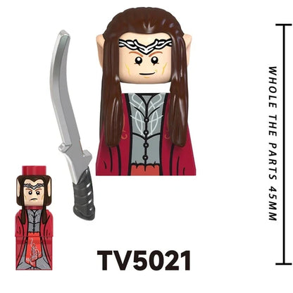 TV6403/TV6404/TV6405 Blocks Toy Set — Orcs, Dwarfs, Elves & Rohan Knight Action Figures Building Bricks for Kids Gift