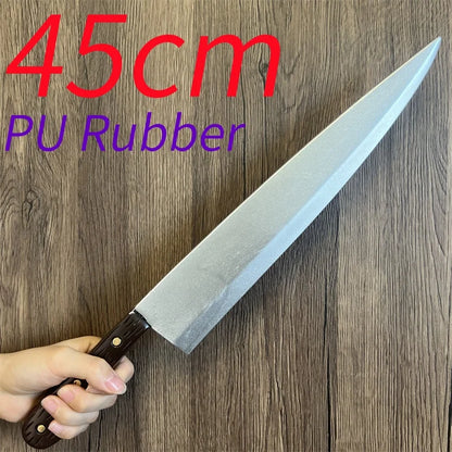 Halloween Cosplay Knife Prop - PU Safety Short Knife Replica for Role Playing & Costume Events