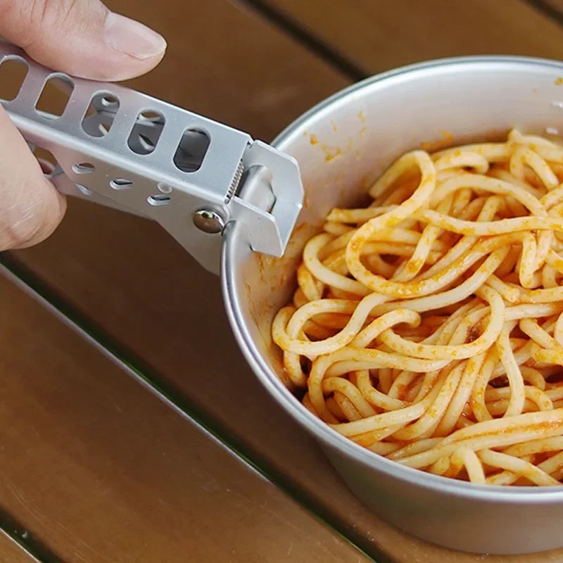 Camping Pan Gripper Clip - Anti-Scald Pot Bowl Clamp for Hiking, Outdoor Cooking, BBQ & Picnic Tableware Accessories
