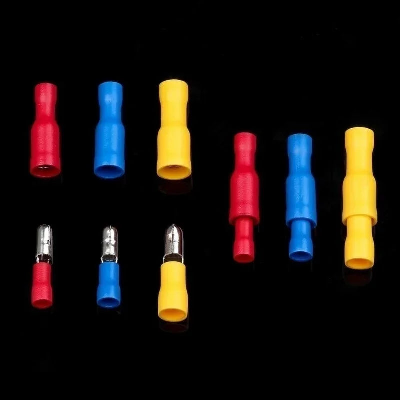 102/280/300/480PCS Insulated Wire Connector Kit Male & Female Spade Crimp Terminals Assorted Electrical Cold Press Terminal Set for Automotive & DIY Wiring