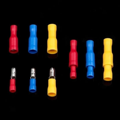 102/280/300/480PCS Insulated Wire Connector Kit Male & Female Spade Crimp Terminals Assorted Electrical Cold Press Terminal Set for Automotive & DIY Wiring