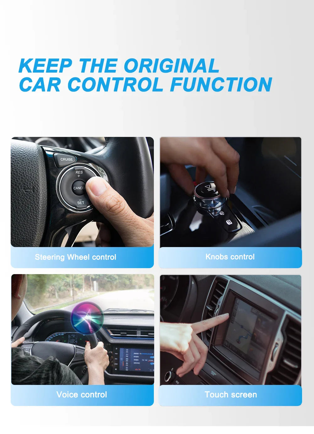 2 in 1 Wireless CarPlay & Android Auto Adapter – Wired to Wireless Dongle, Bluetooth Plug & Play Mini Box