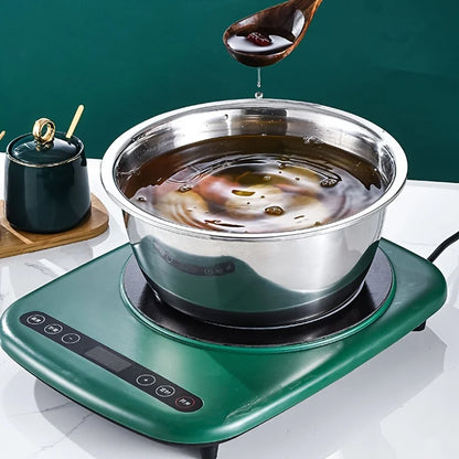 3-Piece Stainless Steel Strainer & Mixing Bowl Set – Multifunctional Fruit & Vegetable Washer and Slicer