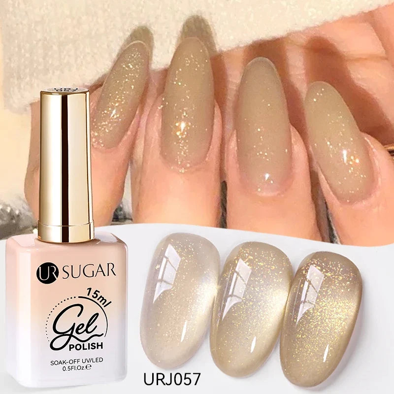 UR SUGAR 15ml Jelly Gel Polish - Milky White Translucent UV Soak Off Nail Art Varnish