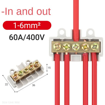 T-Shaped Quick Crimp Wiring Terminal — Locking Electrical Wire Connector for Cable Junction Box ZK-M306 ZK-M406