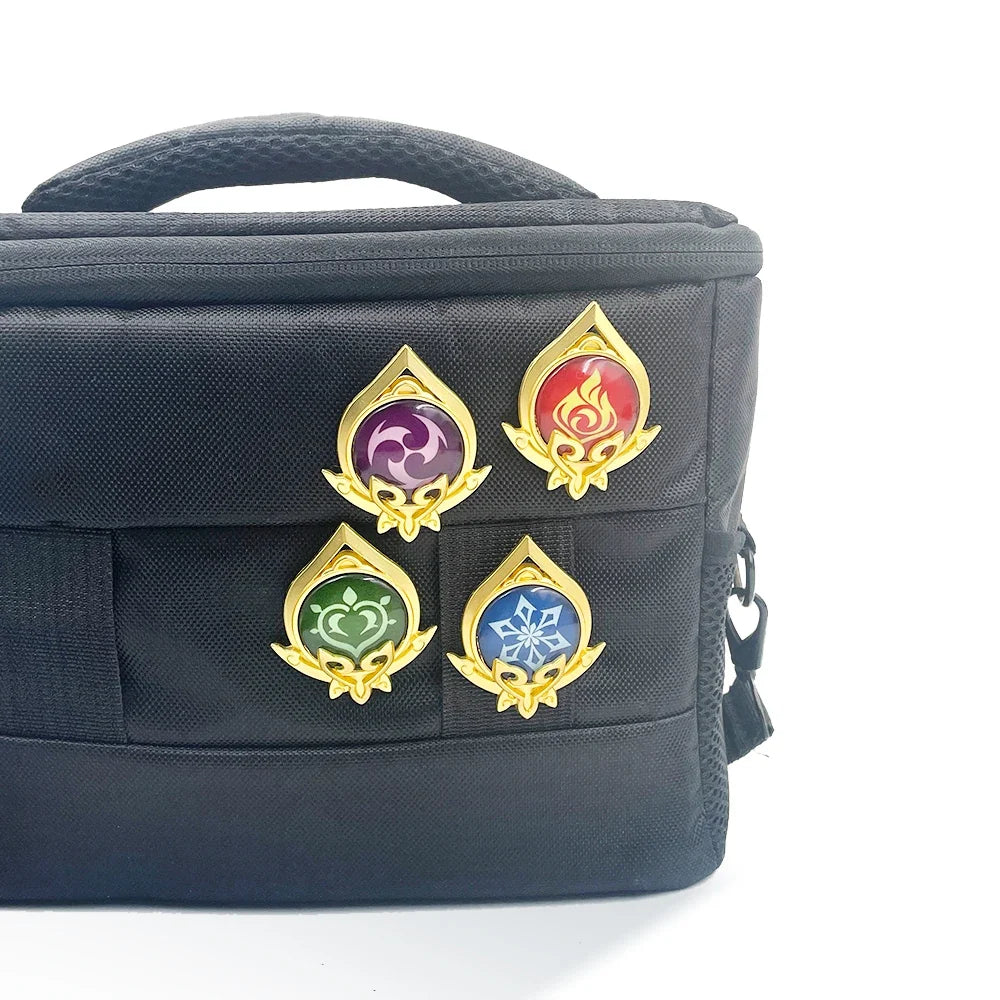 Genshin Impact Sumeru Vision Brooch Pins - Tighnari Collei Dori Nilou Element Badge Cosplay Lapel