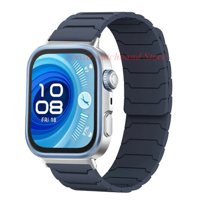 Magnetic Loop Strap for Huawei Watch – Silicone Sports Band for Fit3, Fit4 & Fit4 Pro Replacement Bracelet