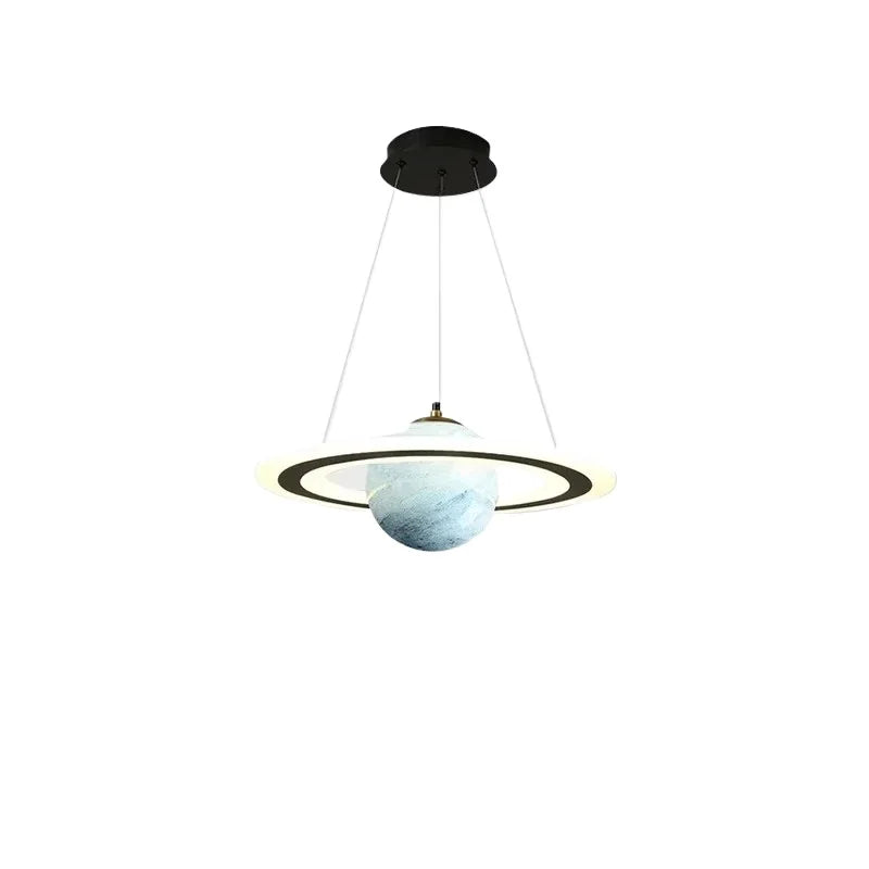 Acrylic Planet Pendant Lamp – Space Star Hanging Light for Living Room, Bedroom, Kitchen & Kids Room, E27 Bulb Compatible
