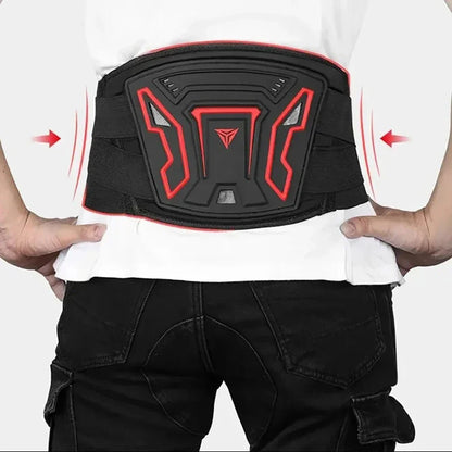 Adjustable Motorcycle Waist Protector Belt – Breathable Motocross & Cycling Safety Back Support Guard for Riders