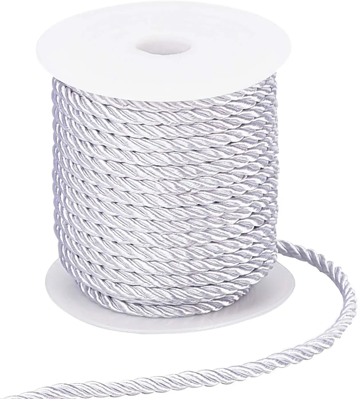 5MM Twisted Cord Rope Trim – Decorative Polyester Handmade Cording for Sewing, Crafts, Upholstery & Home Decor, 5m