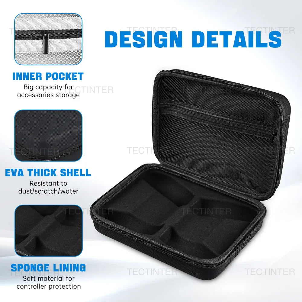 Portable Shockproof Carrying Case for PS5/PS4/PS3/Xbox Controllers – Travel Storage Handbag for Gaming Accessories