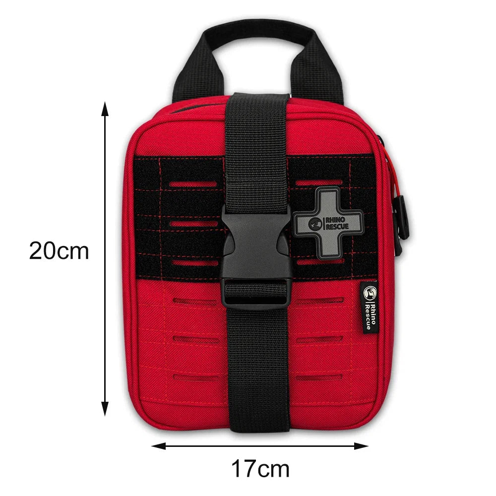Rhino Rescue IFAK Empty Pouch - MOLLE Tactical Medical Gear Bag for Camping, Hiking & Outdoor Emergencies