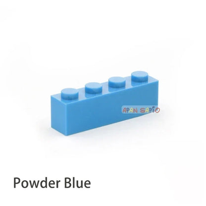 200pcs 1x4 Dot DIY Building Blocks - Educational Creative Brick Set Compatible with 3010 Bricks for Kids