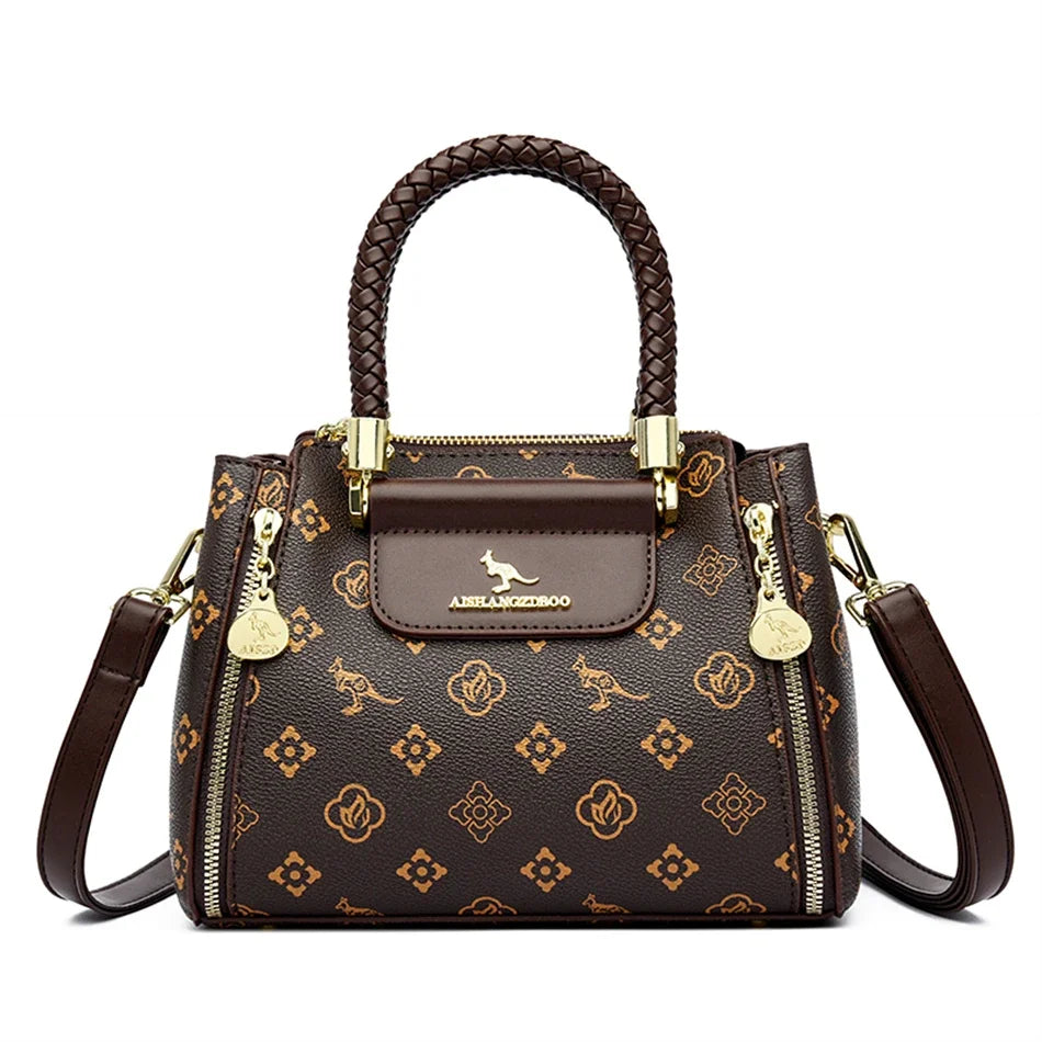 Women’s Designer Soft Leather Crossbody Bag – High-Quality Fashion Shoulder Messenger Purse for Ladies