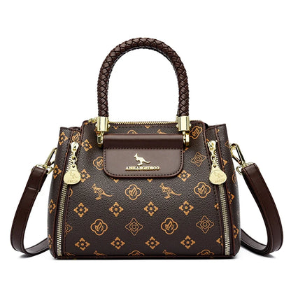 Women’s Designer Soft Leather Crossbody Bag – High-Quality Fashion Shoulder Messenger Purse for Ladies