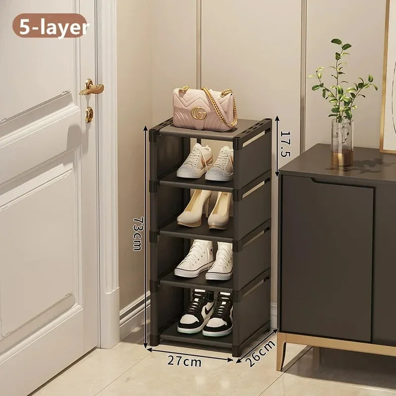 Stackable Shoes Rack Organizer – Multi-Layer Adjustable Shoe Cabinet for Space Saving Home Storage